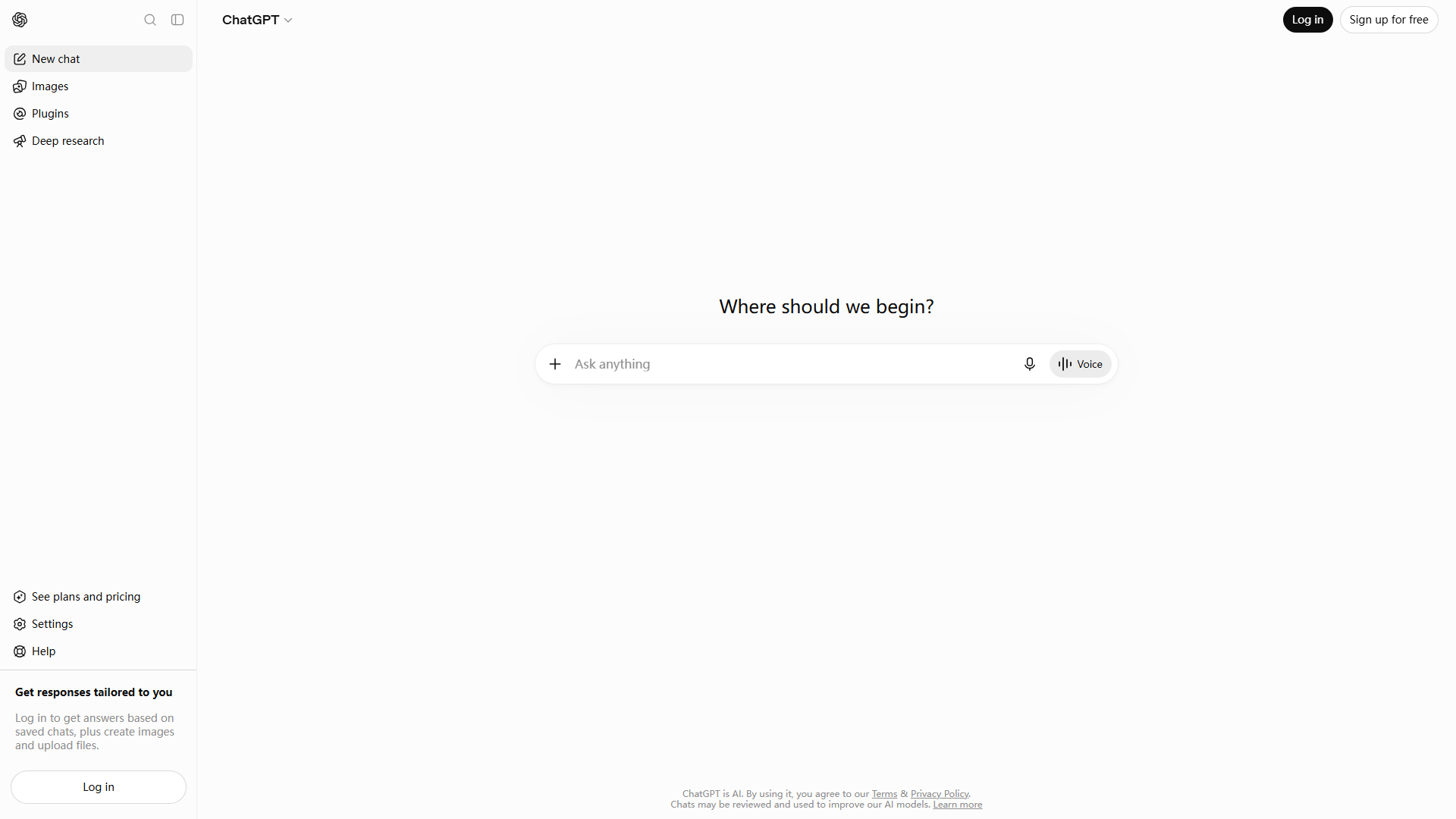 Product Homepage Screenshot