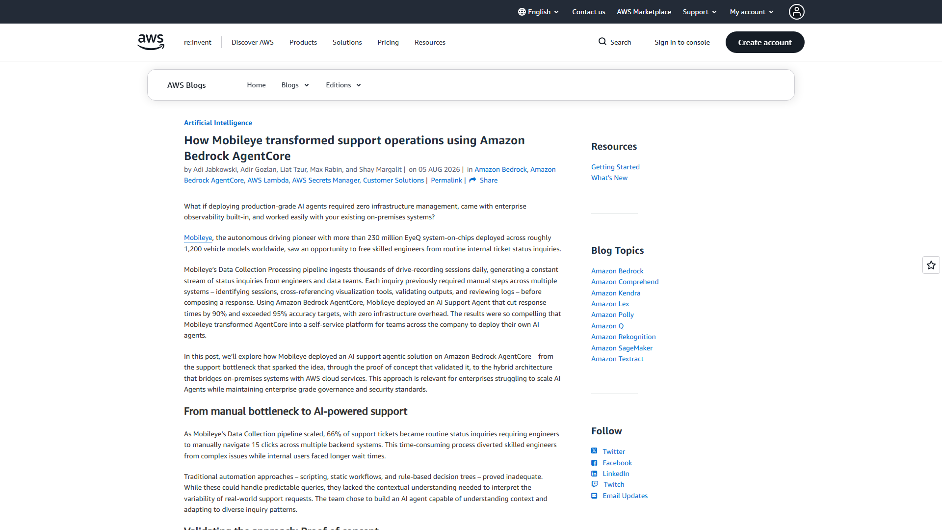 Blog Page Screenshot