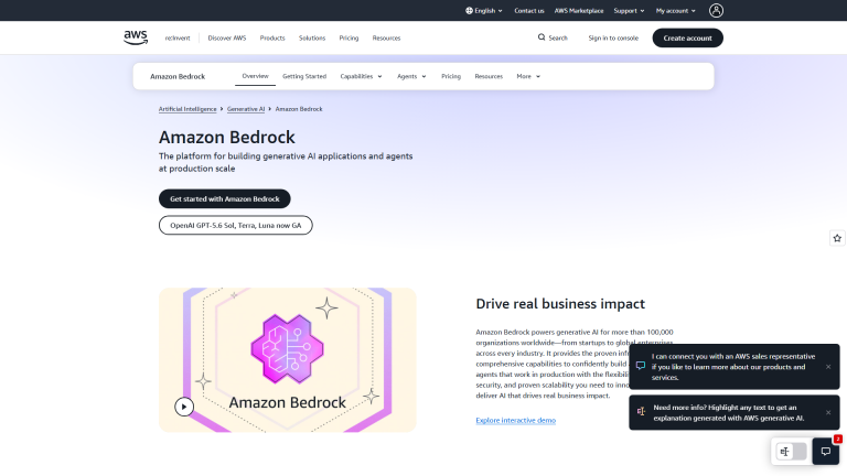 Product Homepage Screenshot